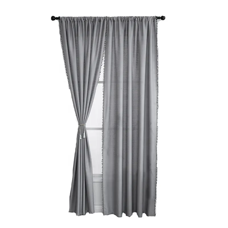 Curtains Modern Living Room Tassel Best Quality Curtains