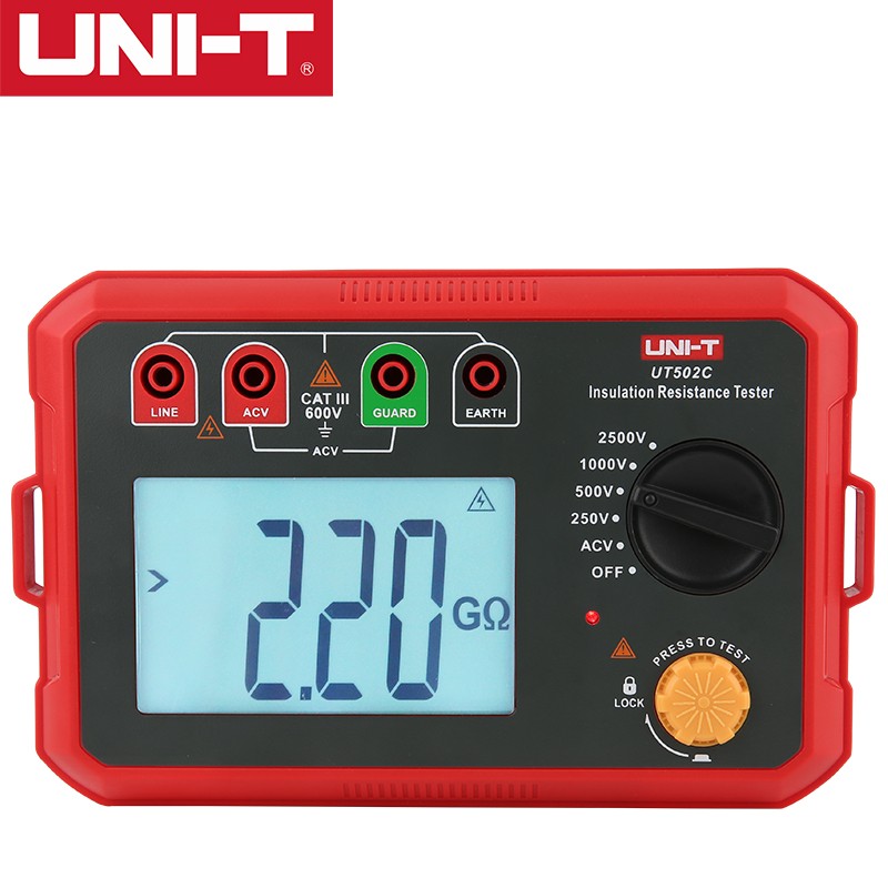 Мегометр UNI-T UT502C, тестер сопротивления изоляции, 2500 В