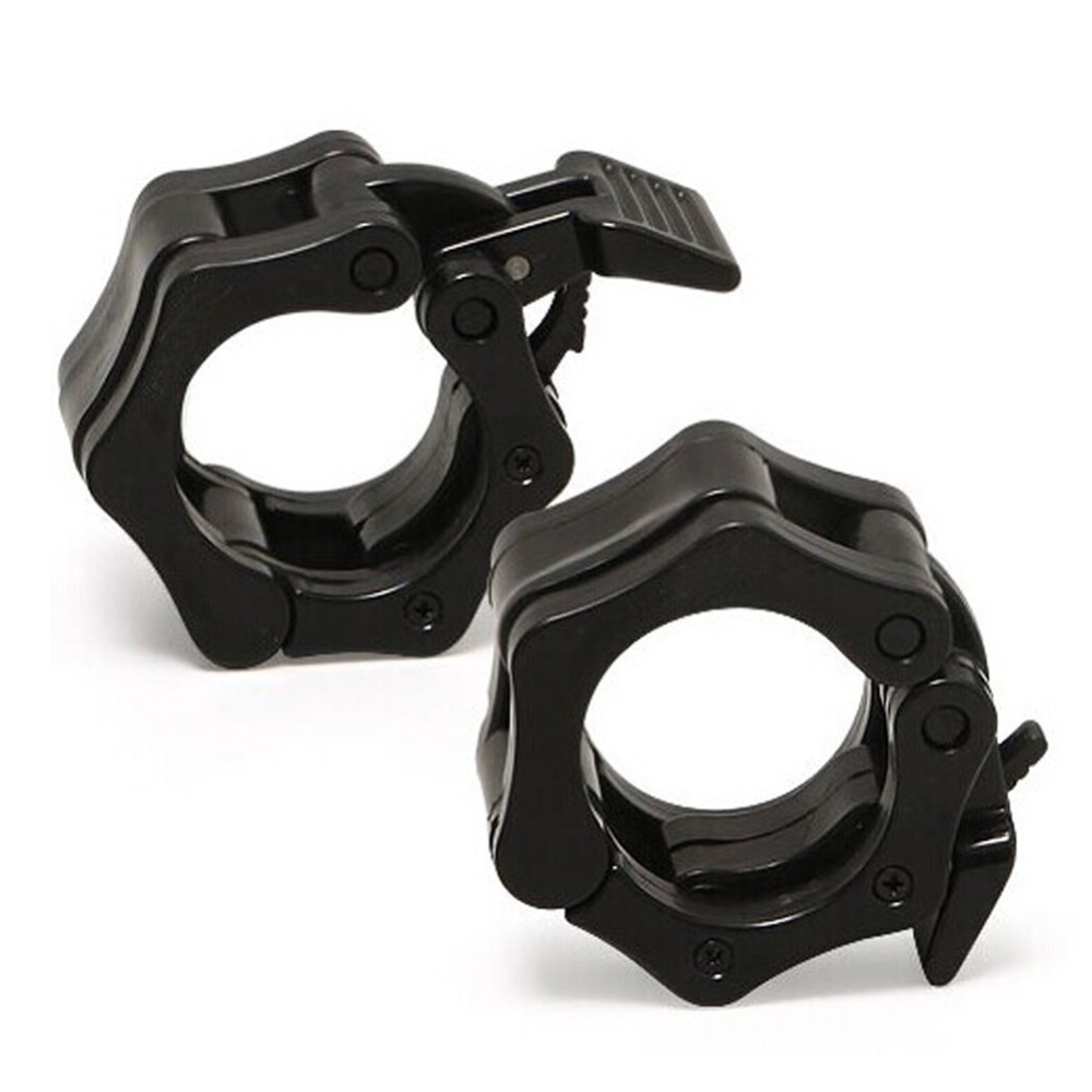 Factory Price Weight Lifting Barbell Accessories 25MM/50MM Aluminum Adjustable Dumbbell Barbell Collar Clamps Collar Clips