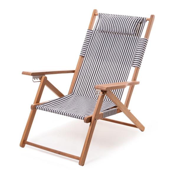 Luxury Customied Design Color OEM Folding Beach Chair Backpack LAUREN'S NAVY STRIPE Tommy Bahama Chairs