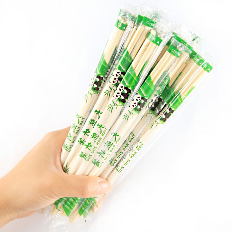 Eco Friendly Custom design Disposable bamboo chopsticks set