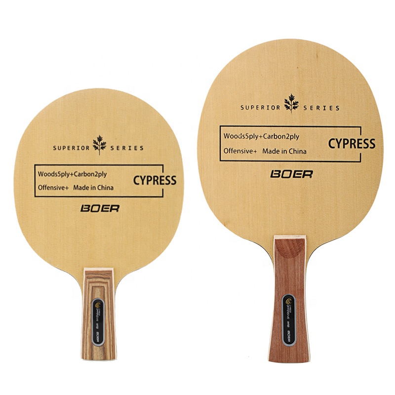 Изготовленное на заказ Лезвие настольного тенниса древесины Cypress сосны