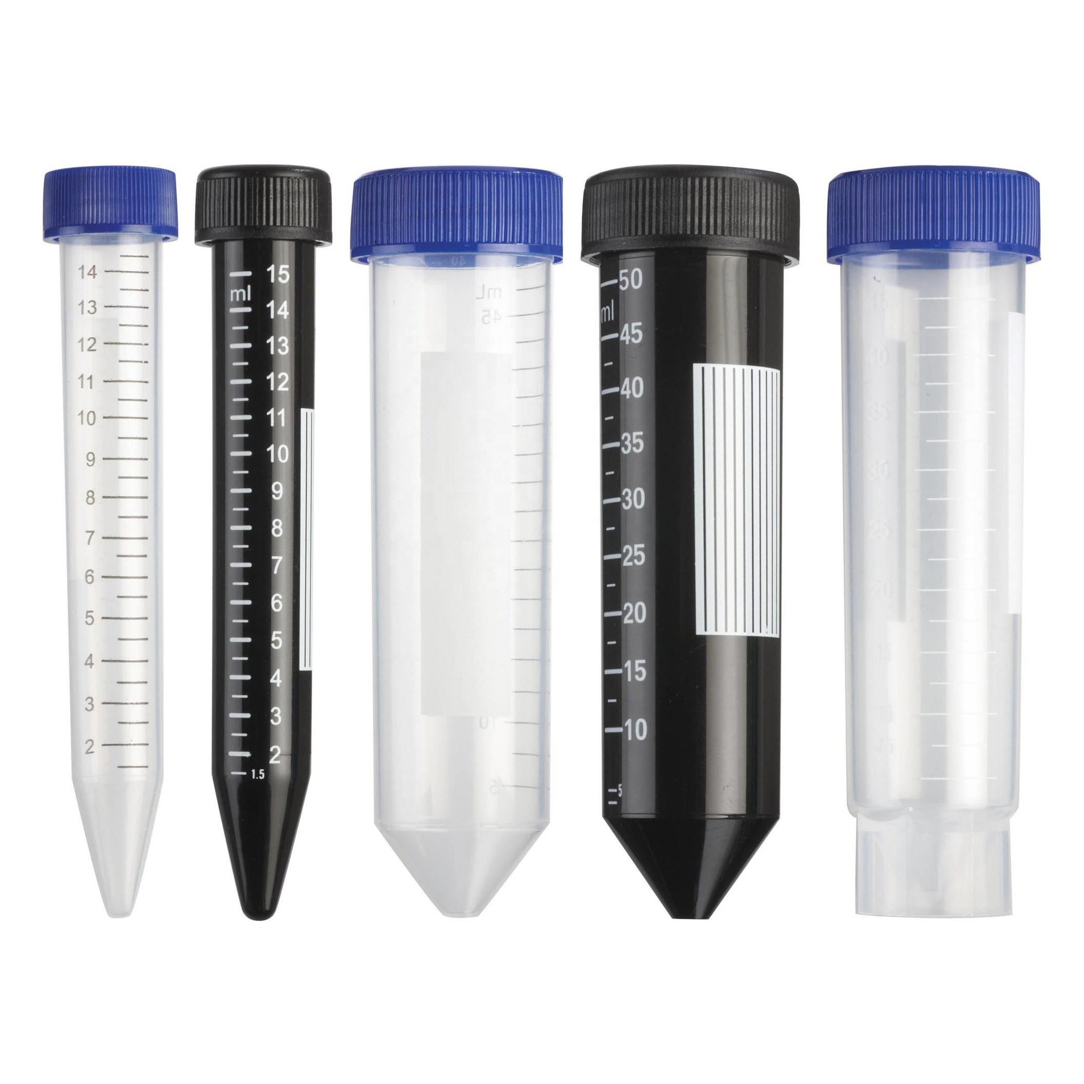 0.2ml 0.5ml 1.5ml 50ml Clear White Graduation Plastic Laboratory Centrifuge Tubes