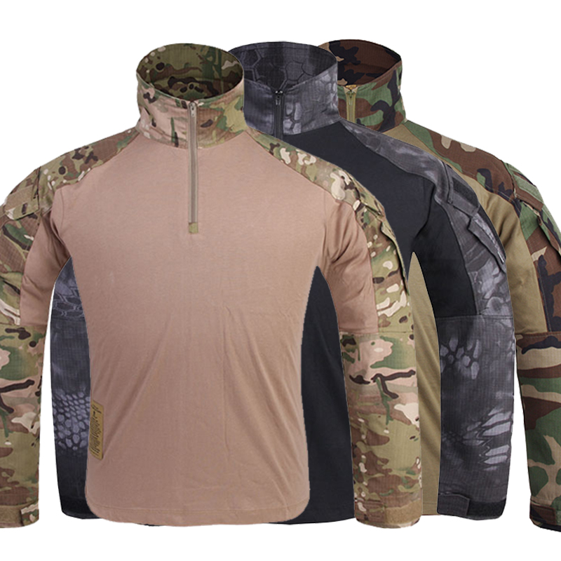 Зеленая Военная Рубашка Emersongear Multicam, военная Униформа Rip-Stop, тактическая армейская рубашка, военные тактические рубашки