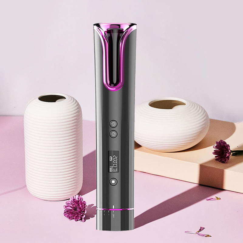 Newest LCD Automatic Hair Curler USB Auto Rotating Creamic Wireless Curling Cordless Automatic Iron Auto Hair Curler