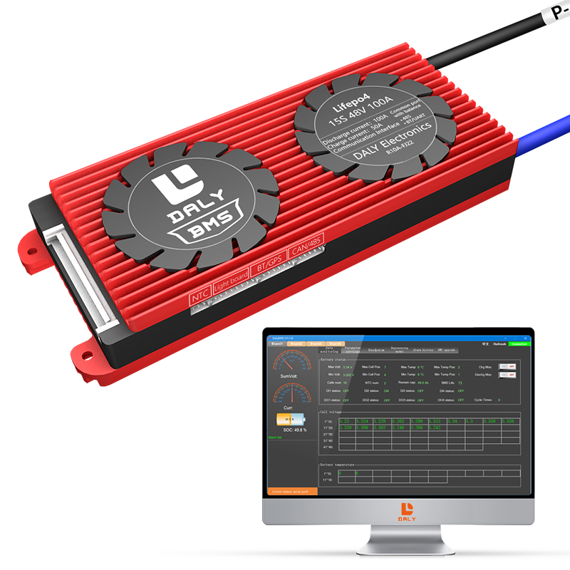 Lifepo4 BMS 48 в 3,2 а 15s Smart BMS с UART BT CAN RS485 функцией для в LifePo4 литиевого аккумулятора BT BMS