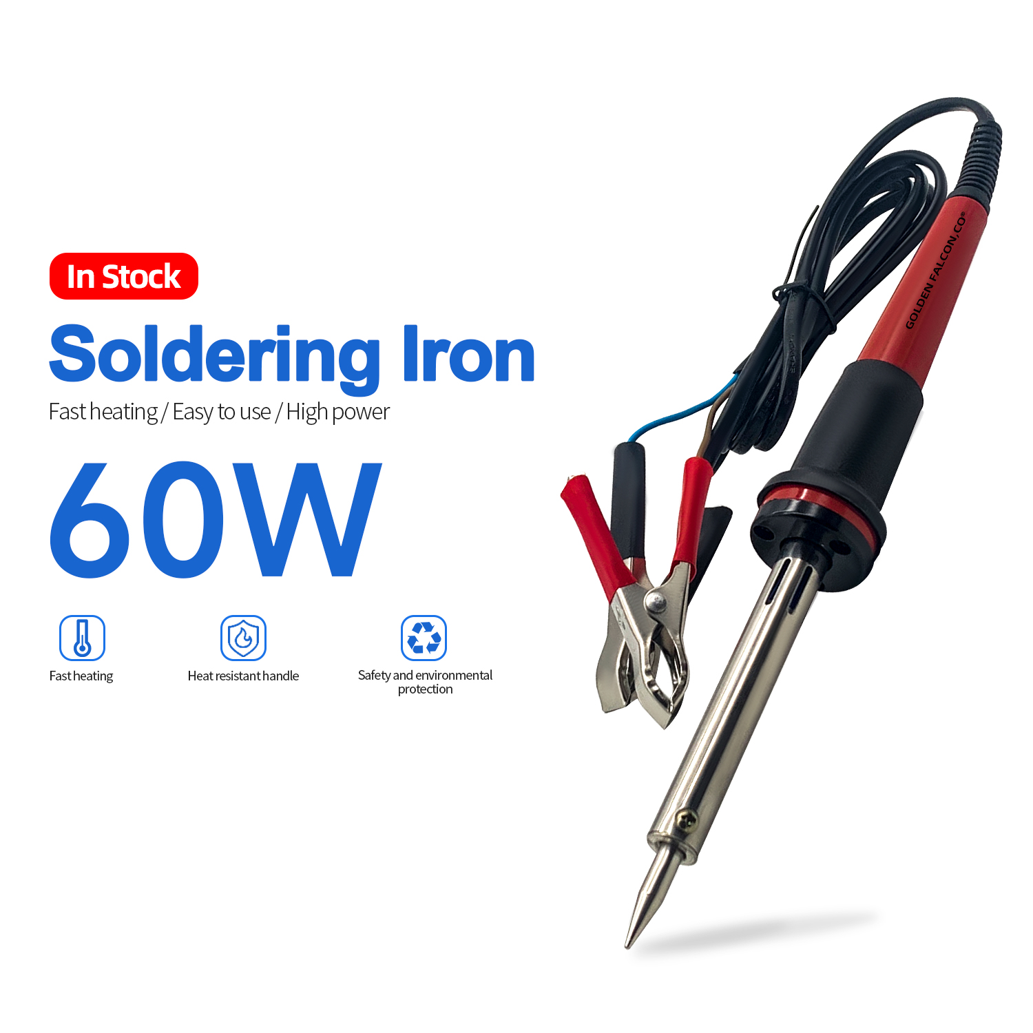 DC 12V Electric soldering iron 60W solder fast heating Welding Repair Tools