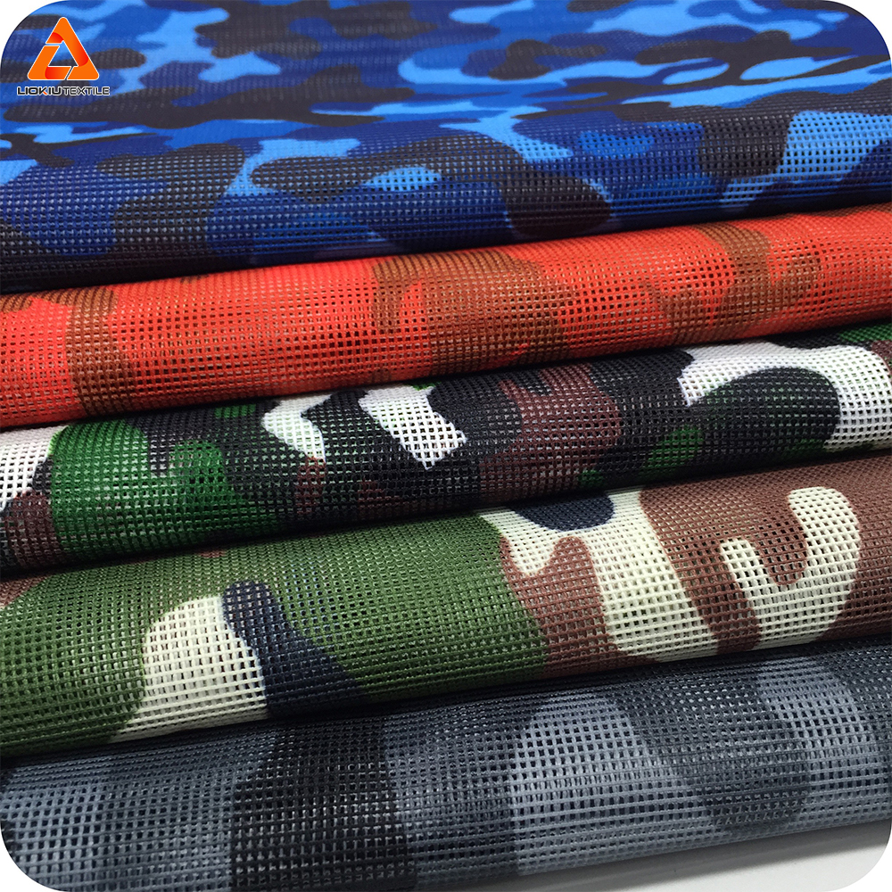 Tear-Resistant Camouflage Printing Square Hole Breathable Poly Netting Fabric Military Fence Field Tank Model Accessories Mesh