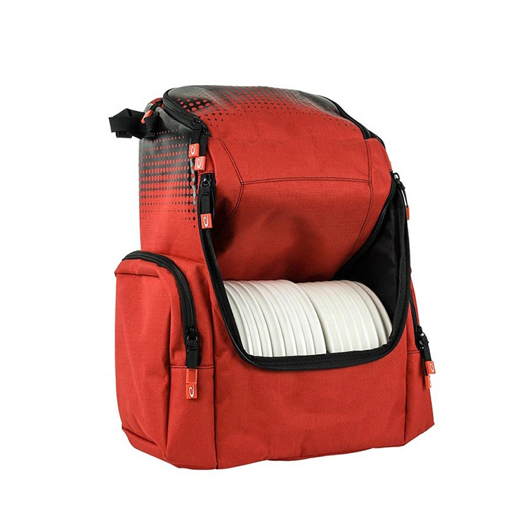 Hot sale sports wholesale custom disc golf bag with water bottle pocket