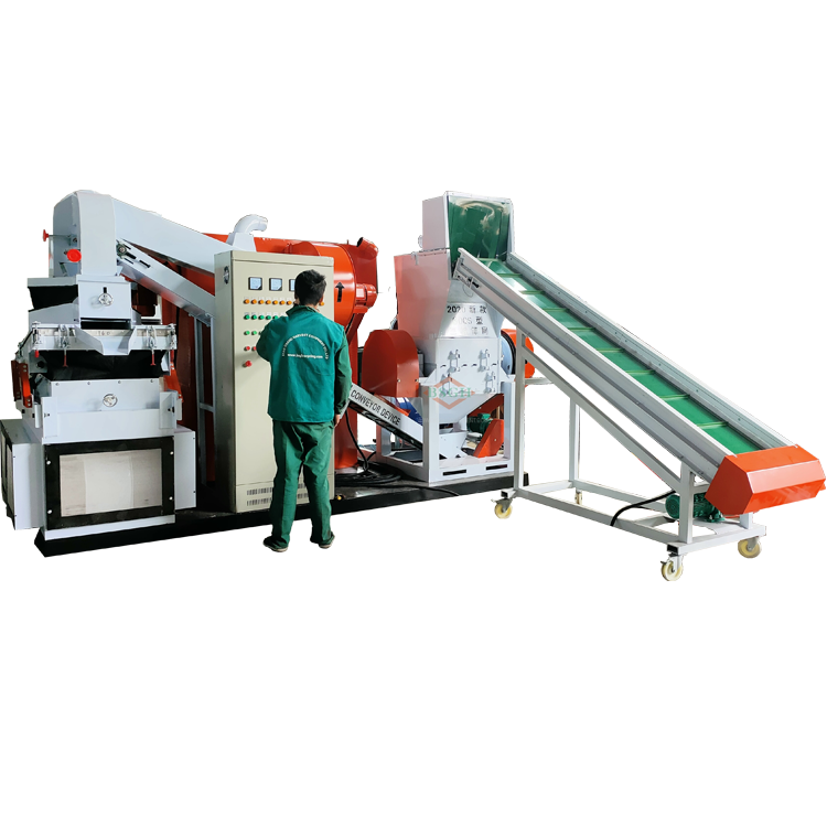 Granulating Recycling Machine Copper Plastic Granulating Production Machine Wire Separator Machine BS-N125 Hot Selling In UAE