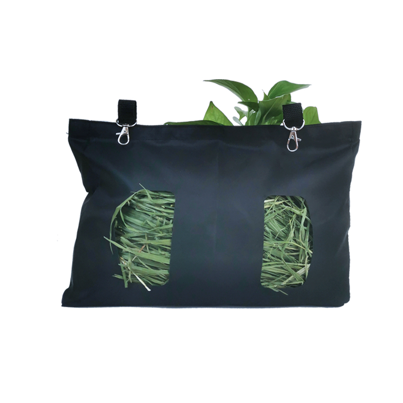 Hot selling Rabbit Feeder Bag Nylon Hanging Hay Feeding Bag Rabbit Feeder Fabric Hay Bag