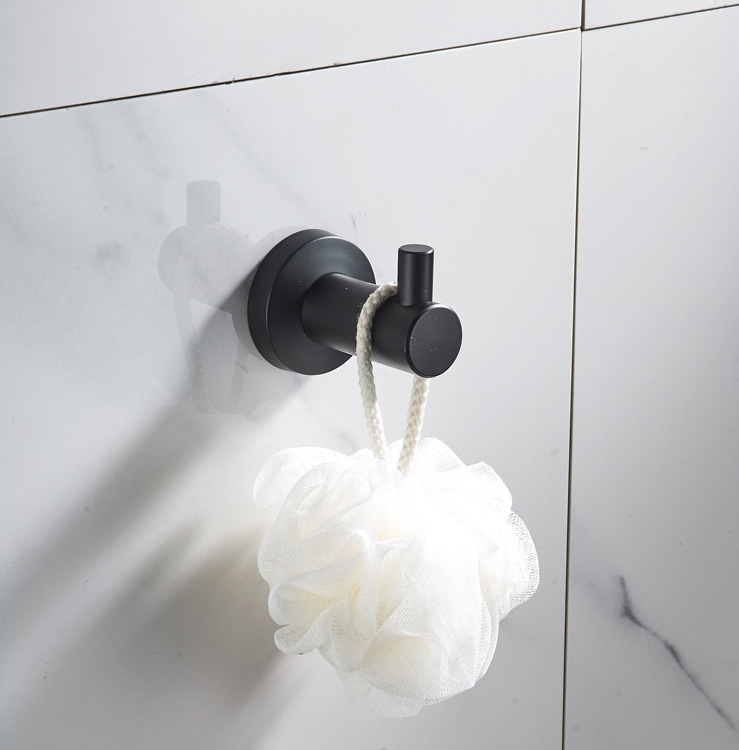Good quality and low price Bathroom Towel Black Wall Bathroom Hook