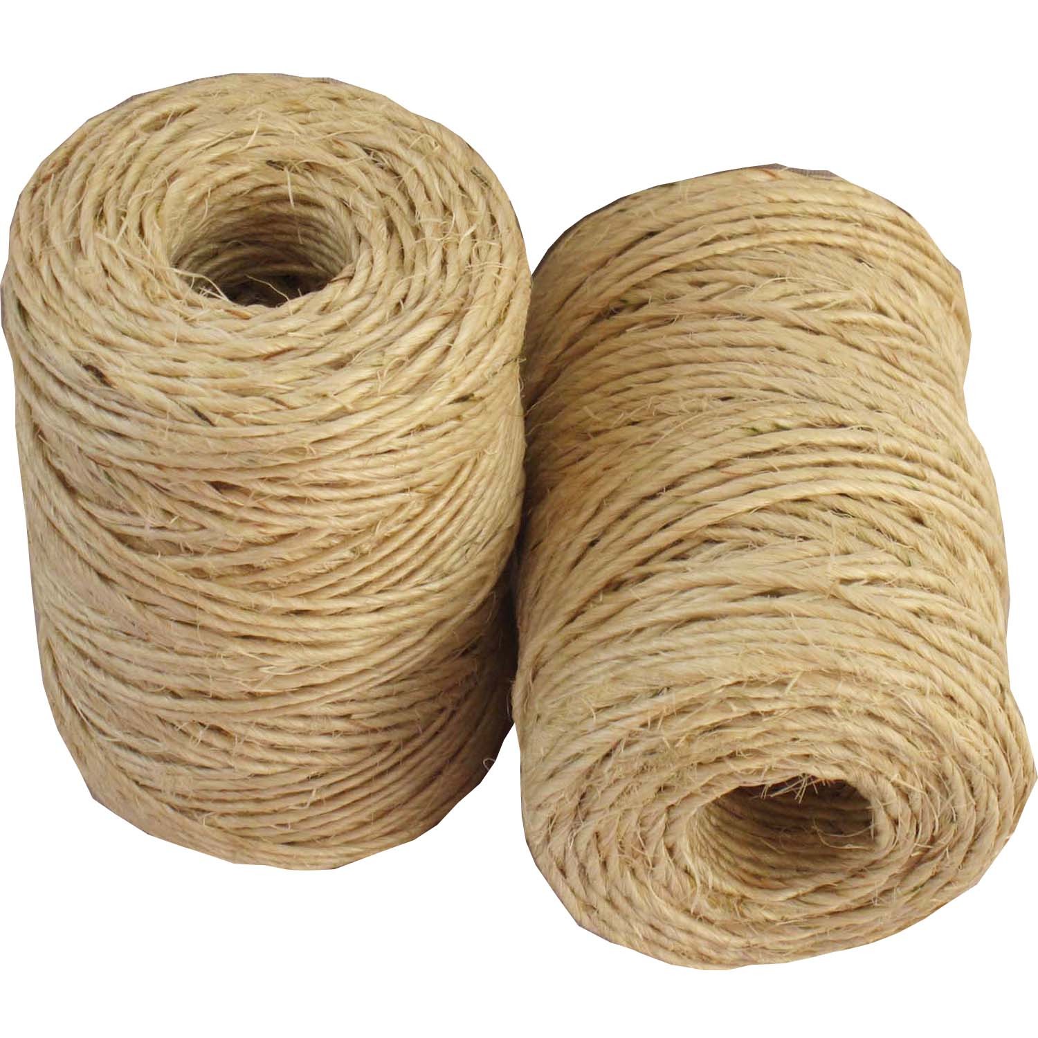 China factory natural color twisted jute yarn/jute twine/jute packaging rope 2ply 100m spool