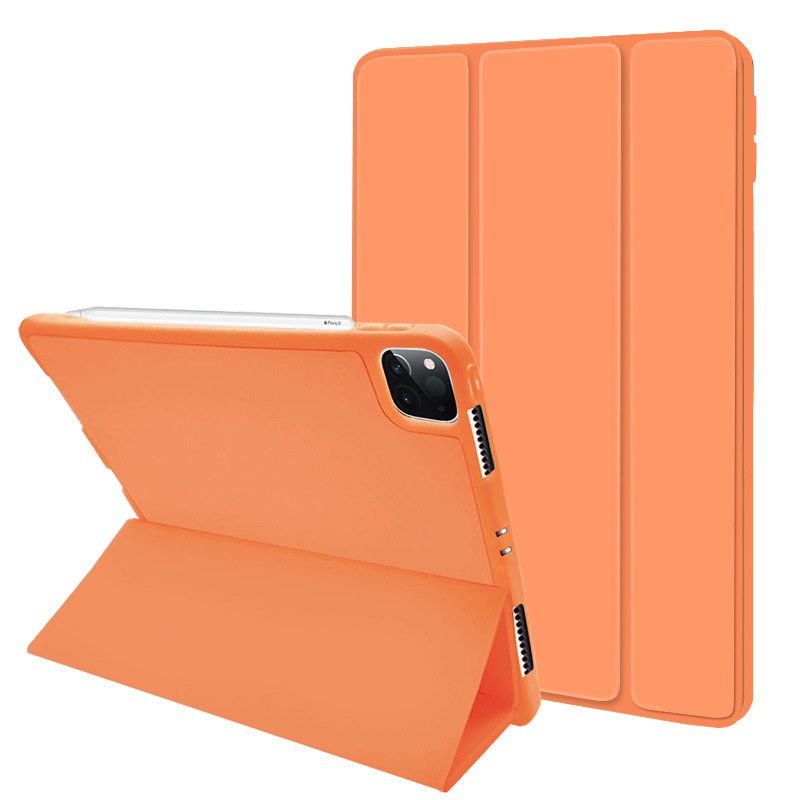 Трехслойный флип-чехол для iPad 9,7 2017/2018, для iPad Air 4/3, 10,2 Pro 11 2020 мягкая гибкая задняя крышка с держателем карандаша