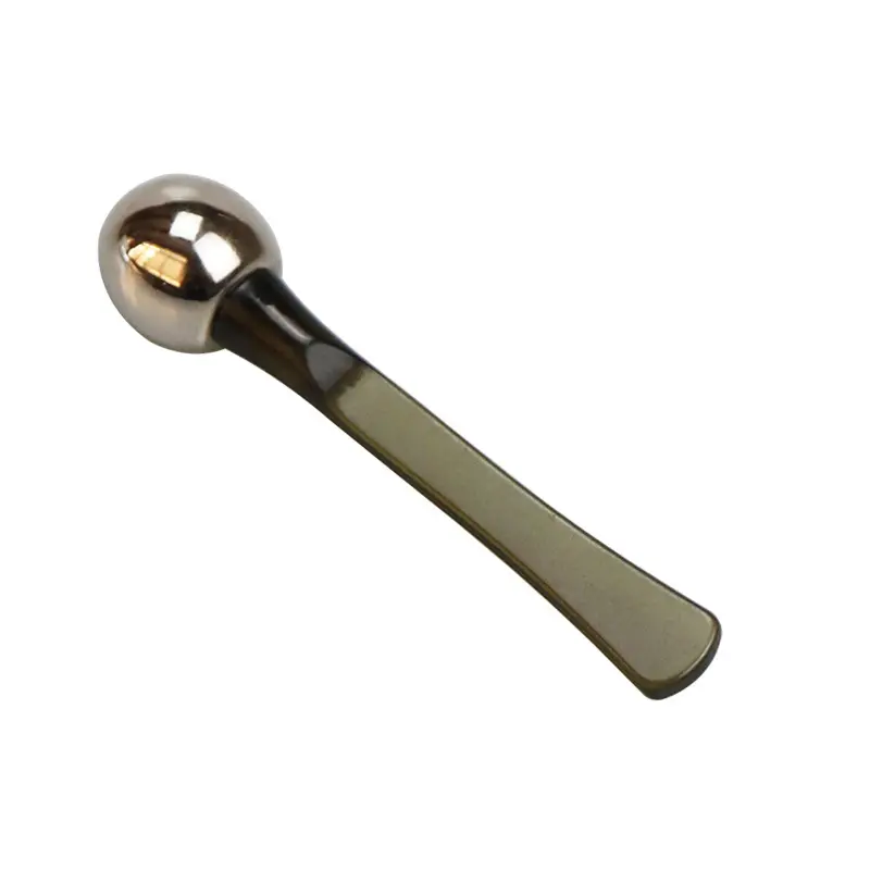 High Quality Zinc alloy eye cream spatula face cream spoon facial cream scoop roller ball massager metal face massage stick