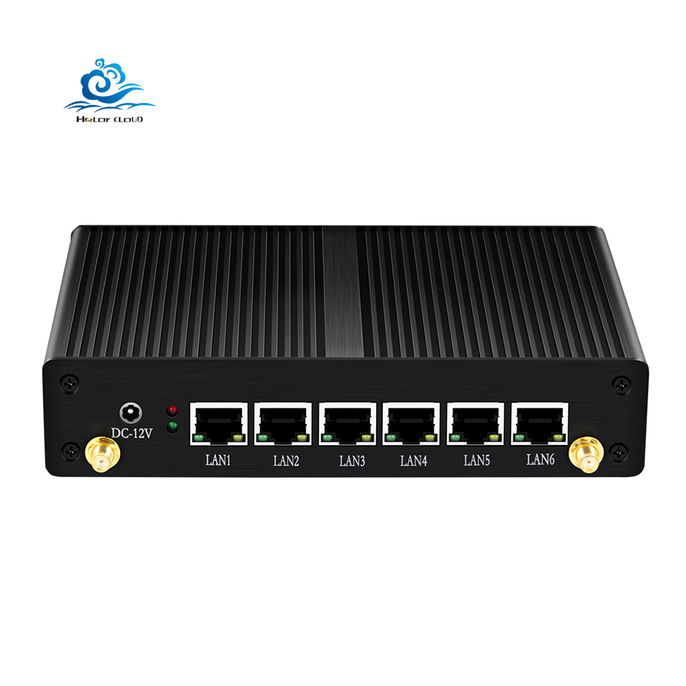 HLY брандмауэр Мини ПК In-tel i3 5010U 4010U M.2 SSD 4G Modul компьютерный маршрутизатор pFense поддержка AES-NI 6 гигабит Lan промышленный ПК