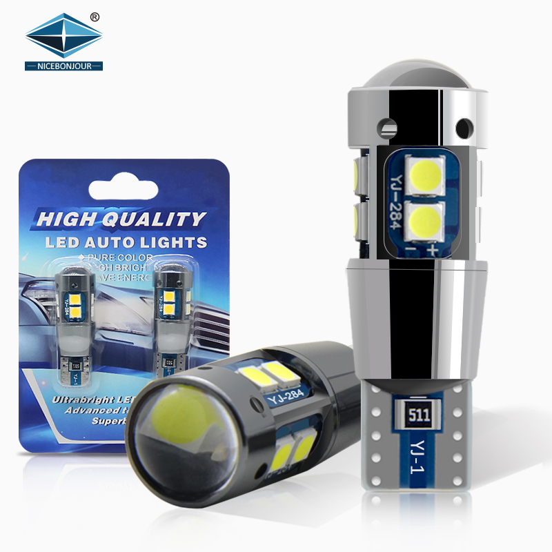 Лидер продаж 3030 10SMD светодиодная CAN-шина без ошибок t10 светодиодная внутренняя лампа для чтения приборное освещение габаритные огни Автомобильные Лампы