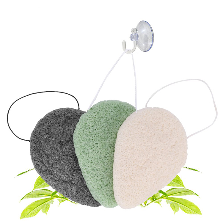 Teardrop Shape Face & Bdoy Cleansing and Exfoliation Baby Bath Konjac Sponge