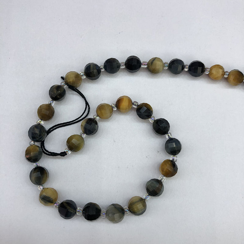 8mm Lantern Type Golden Orchid Tiger Loose Beads Natural Stones Tiger Stone Turquoise Bead Bracelet
