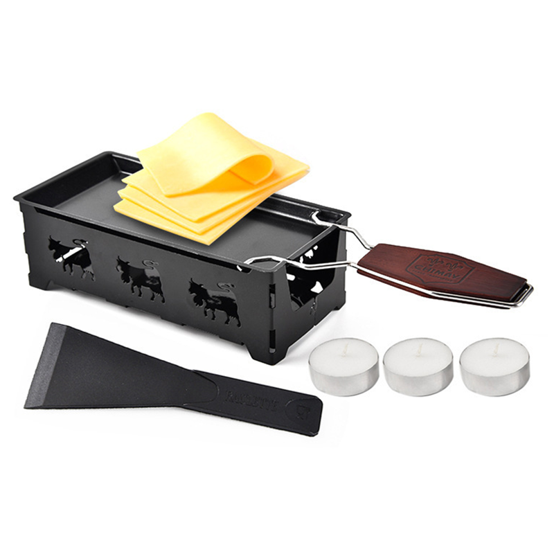 Мини-Raclette Girl, портативный Raclette Cheese, складной антипригарный домашний кухонный гриль
