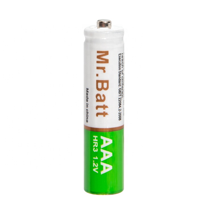 High Quality Customized 1.2V 700mAh AAA Nickel Metal Hydride Battery NiMH Rechargeable Battery