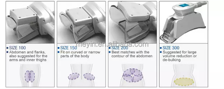 Cryolipolysis spare parts the fat freezing handpieces /cryolipolysis 360 double chin handle