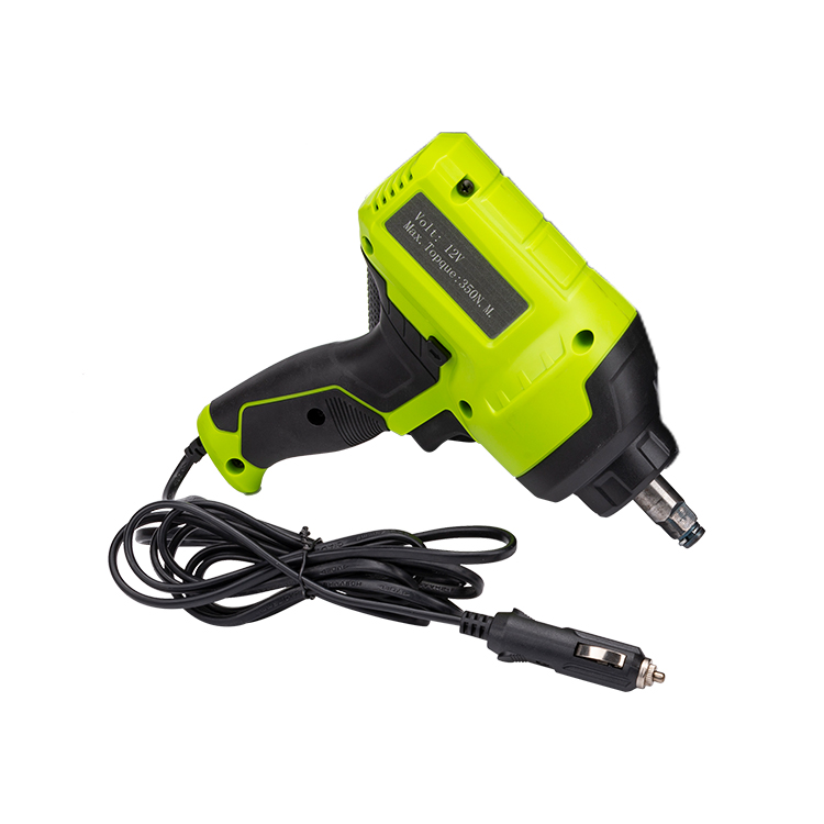 350N.m 12v Car Impact Wrench, Tire Repair Tools Electric Impact Wrench Kit with Sockets, fuses, battery clamps BMC packing