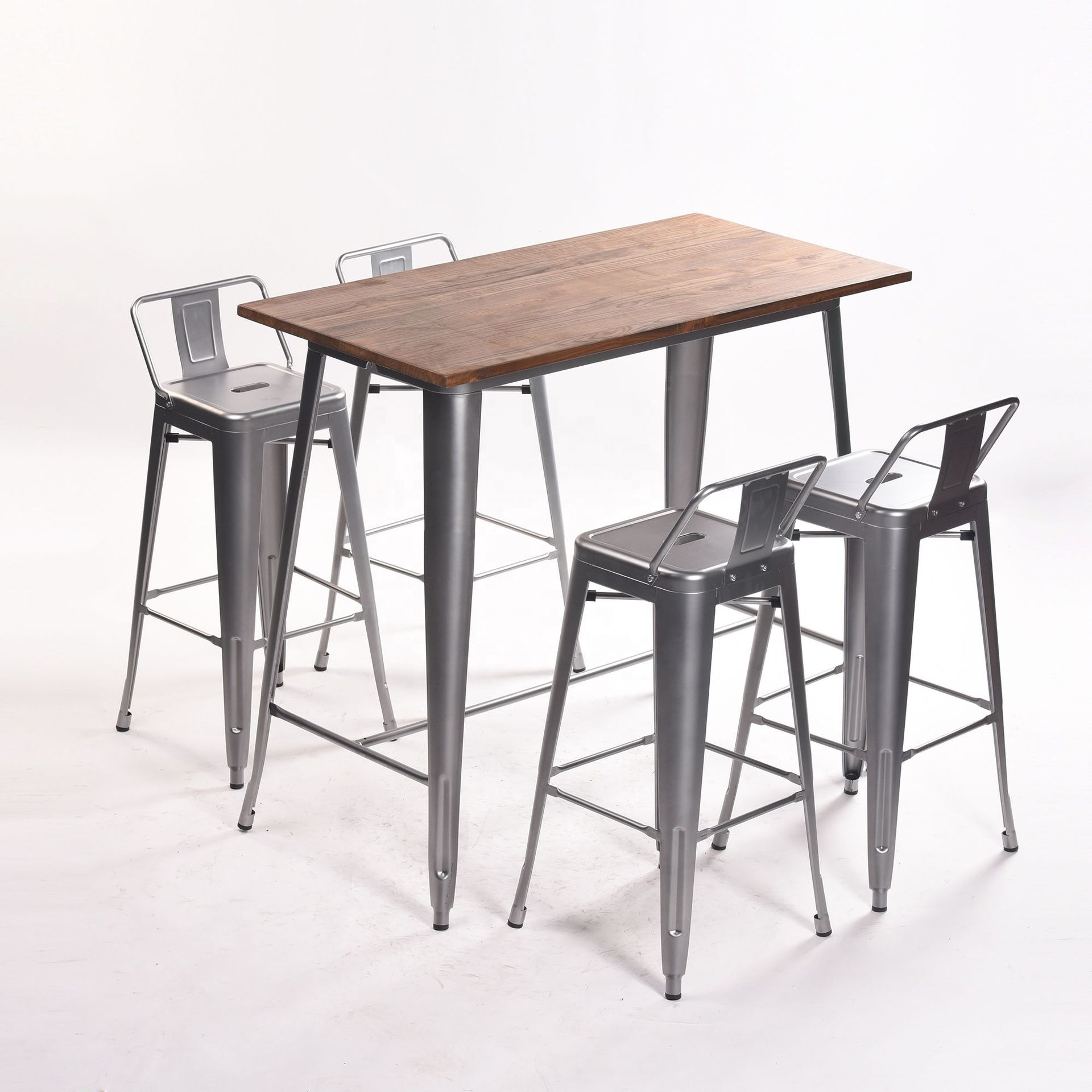 Винтажный Классический металлический Высокий Журнальный столик de bar