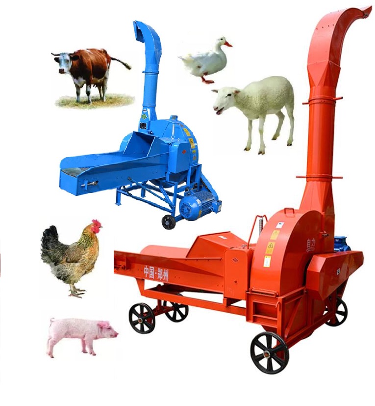 Silage Agricultural And Fodder Chaff Cutter Machine For Dairy Farm Hay Straw Forage Chopper Animal Feed Milling Crushing Machine