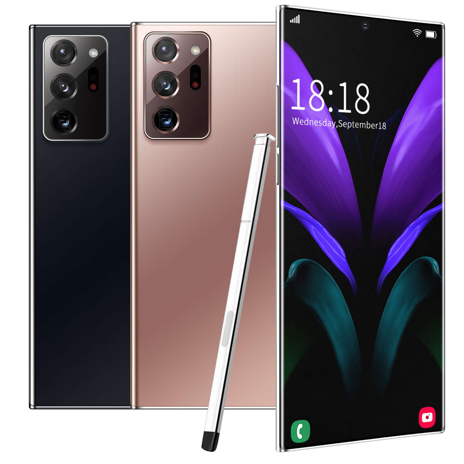 Note20 Ultre Новый 100% оригинал 6,9 дюймов сенсорный экран Android телефон 12 ГБ 512 и поддержкой Wi-Fi GPS 3 сим-карты p43pro мобильных телефонов