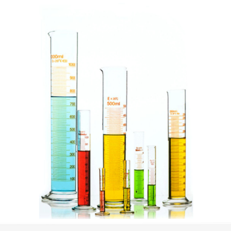 500ml 1000ml thick clear round bottom glass measuring cylinder for lab chemistry use