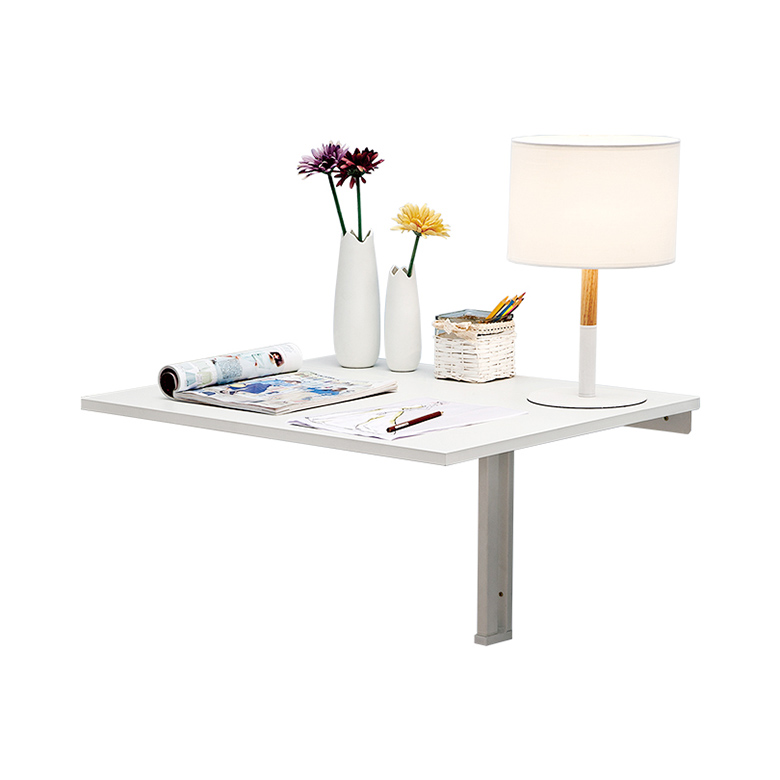 Smart Furniture Small Study Folding Wooden Wall-mounted Drop-leaf Table