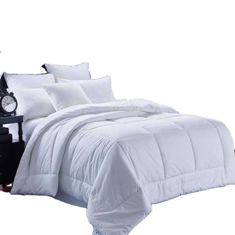 Hotel Anti-bacterial Comfortable white microfiber polyester duvets pillows
