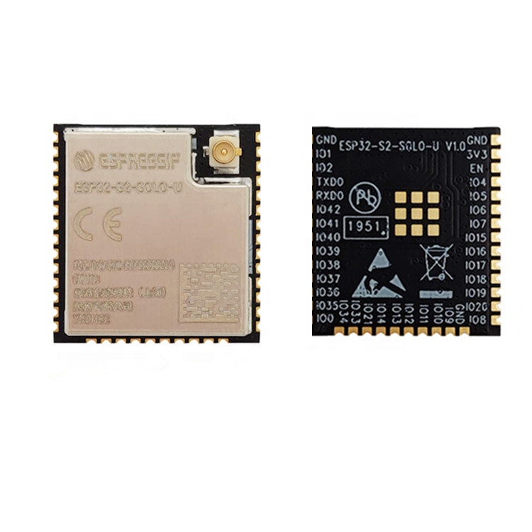 ESP32-S2-SOLO-U Wi-Fi модуль поверхностного монтажа MCU ESP32 S2 с Антенна IPEX 4 Мб флэш-памяти SPI Поддержка USB OTG интерфейс