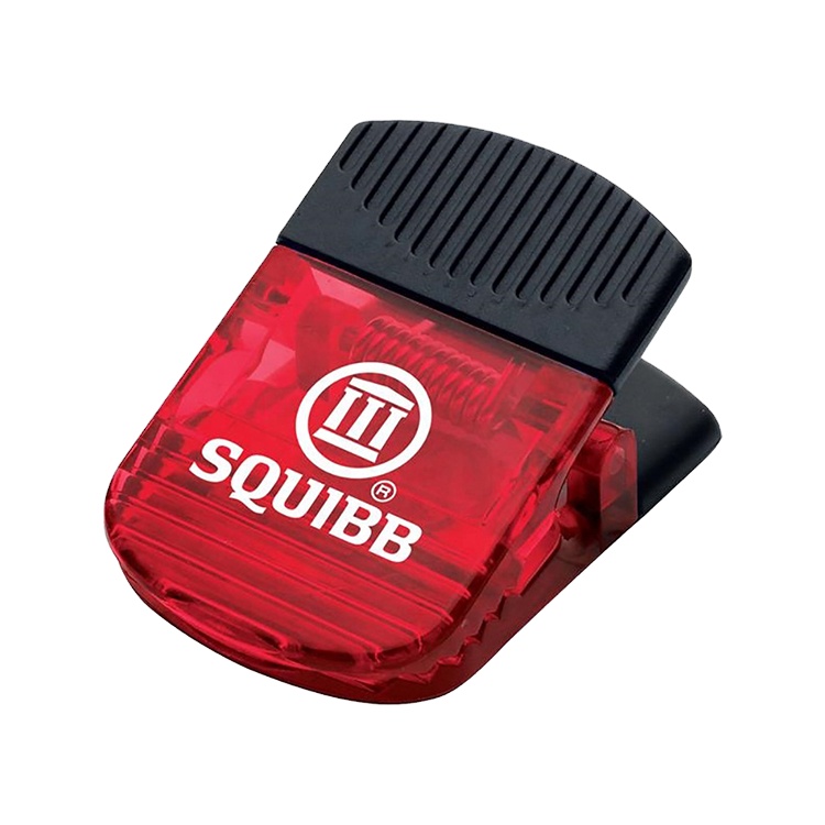 Promotional Customized high quality Large plastic square shaped fridge magnetic paper memo clips