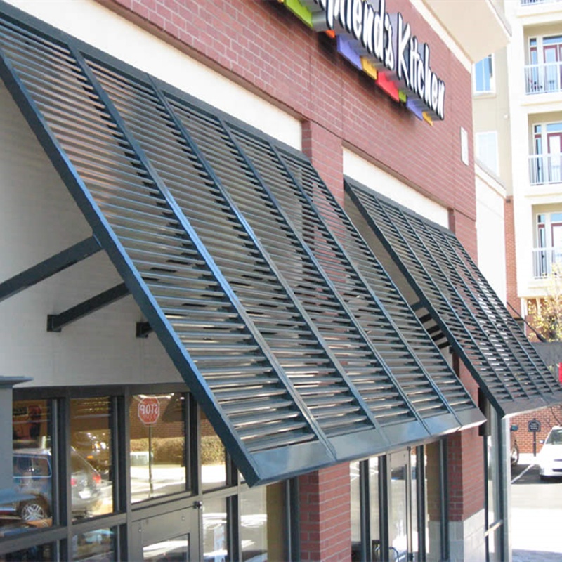 Modern Bahamas custom architectural aluminum window outdoor sun shades