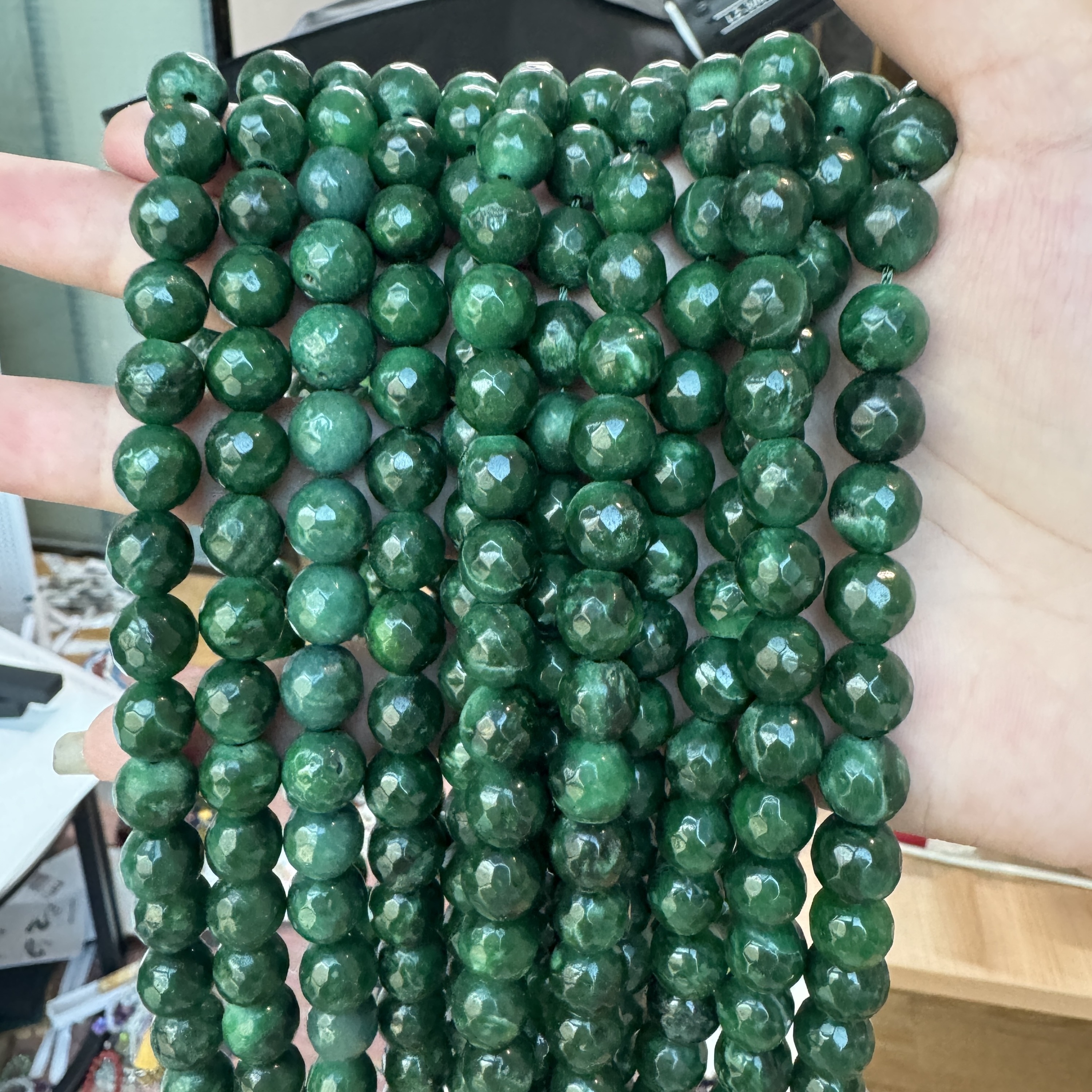 Promotional Price 10mm Faceted Natural Stone Beads for DIY Jewelry Making A Quality Gemstone Beads Mix Color
