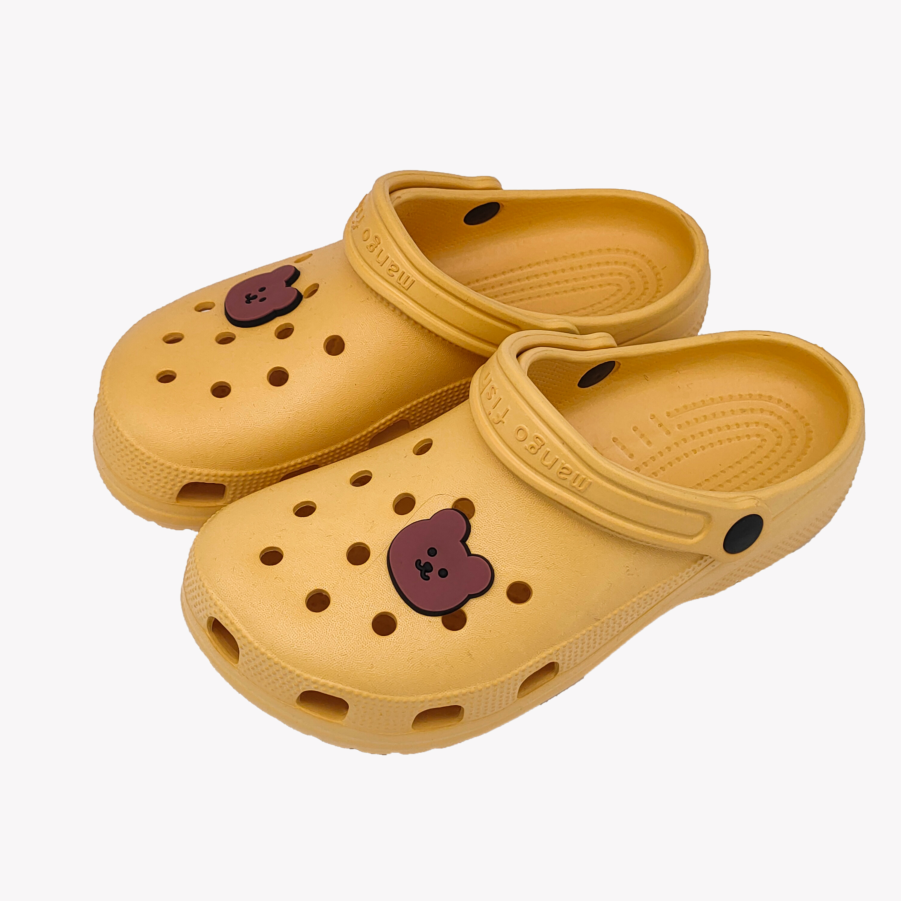 2021 Fashion Platform Yellow EVA Slippers Ladies Lightweight Unisex Bear Garden Slippers