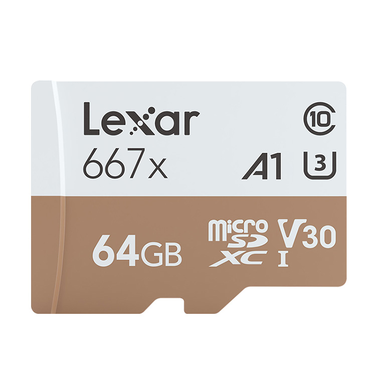 Качественная надлежащая карта памяти Micro sd Lexar 64 Гб 667X