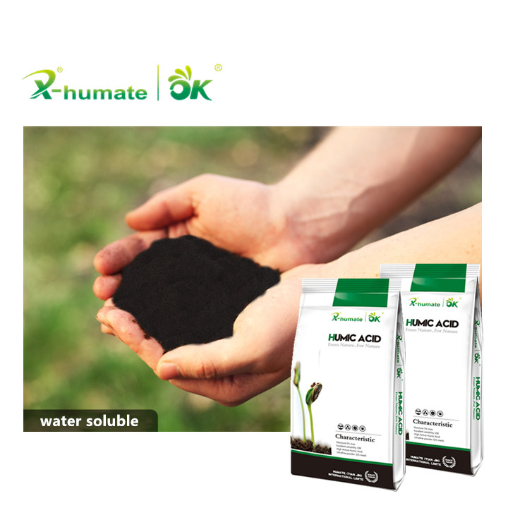 X-humate органическое удобрение, водорастворимый порошок леонордита гуминовой кислоты