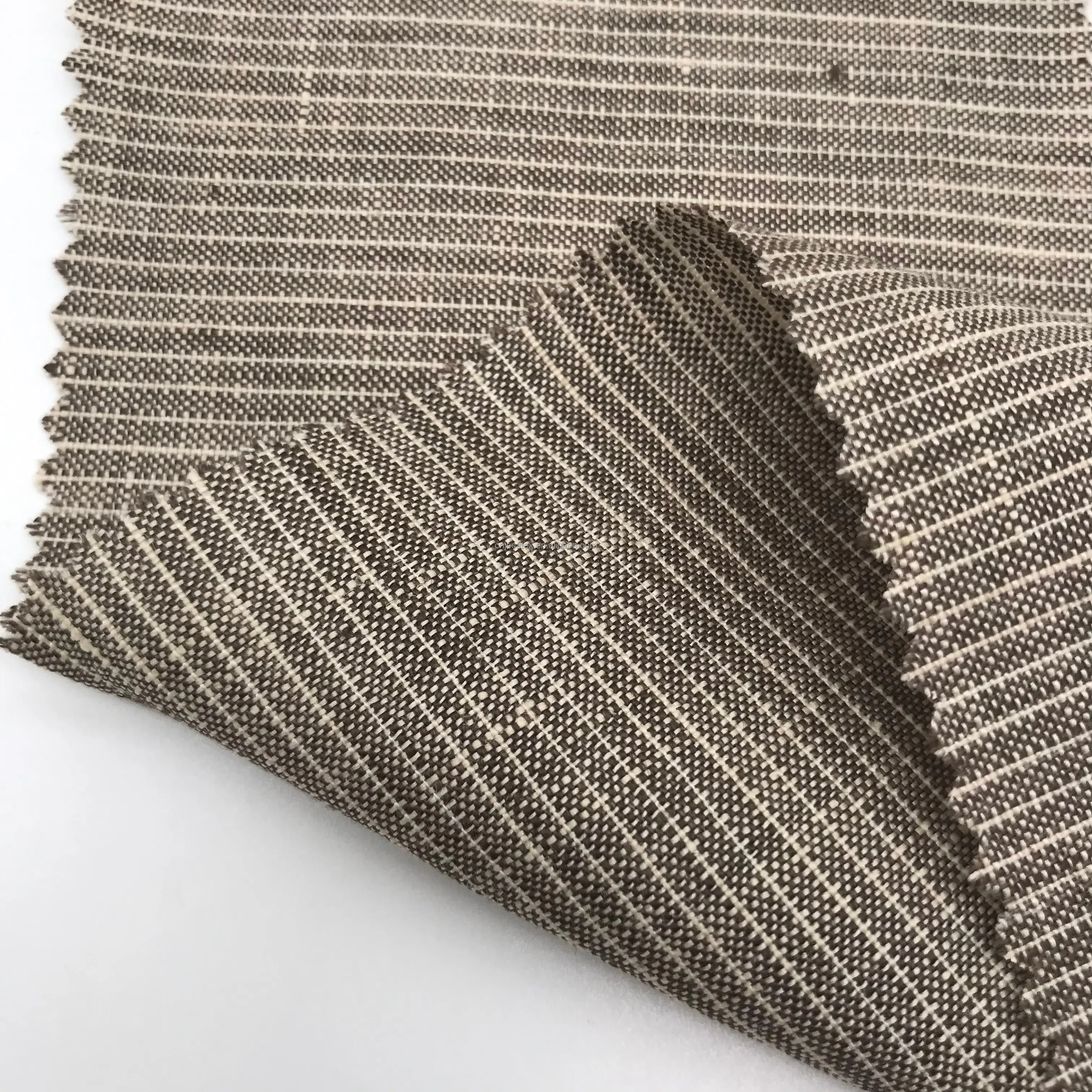 JECA PIATTI/48TFE 100% Linen Yarn dyed Fabric Strip   European Flax  Wholesale Sustainable ECO Friendly woven for garment