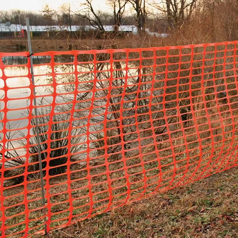 Wholesale Plastic Safety Mesh Net Orange Road Barrier Fence Snow Barrier Fencing Safety Net