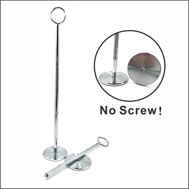 Amazon Best Sale Restaurant Stainless Steel Wedding Table Number Tabletop Place Menu Card Holder
