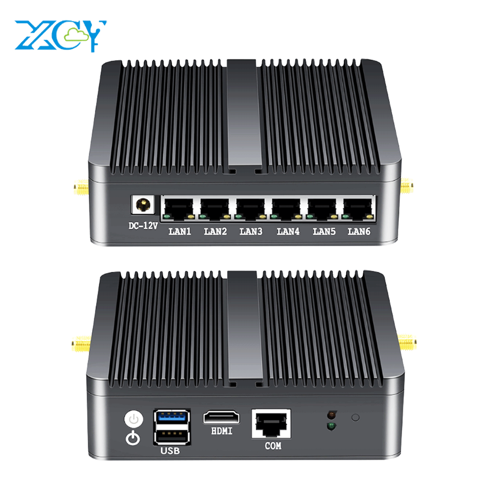 PfSense Firewall OPNSense Gateway Router VPN Mini PC Computer Inte Celeren Quad Core J1900 6 LAN Gigabit Ethernet NICs