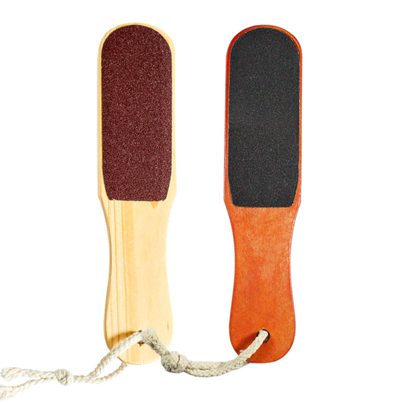 Wooden Handle Foot Skin Care Double Side Dead Cuticle Pedicure Tools Foot File