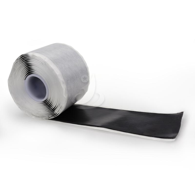 Black Adhesive Band Log Roll Electrical Rubber Insulation Tape