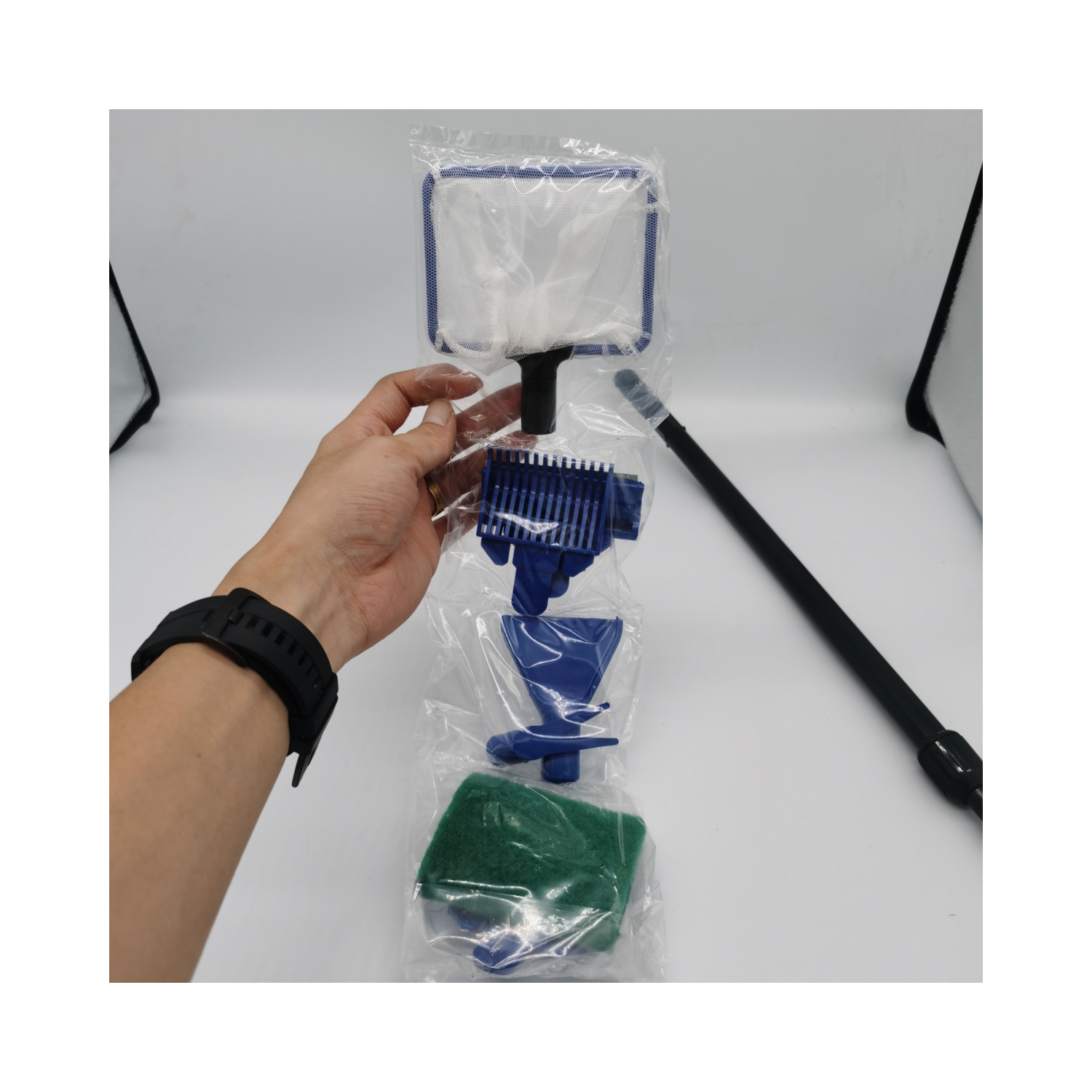 Multi-purpose tool cleaner Aquarium water living plant weeding stainless steel seaweed scraper