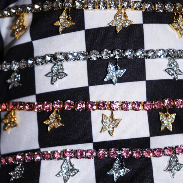 Wholesale Initial Anklets Foot Jewelry Women Cuban Link Butterfly Anklet