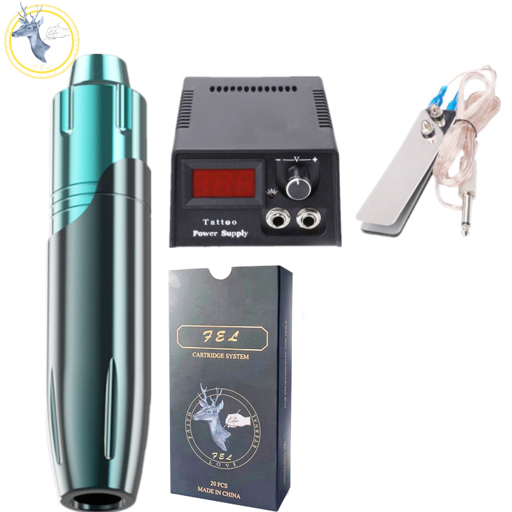 FEL Mini Tattoo Kit Set Professional Complete Rotary Tattoo Pen Kits