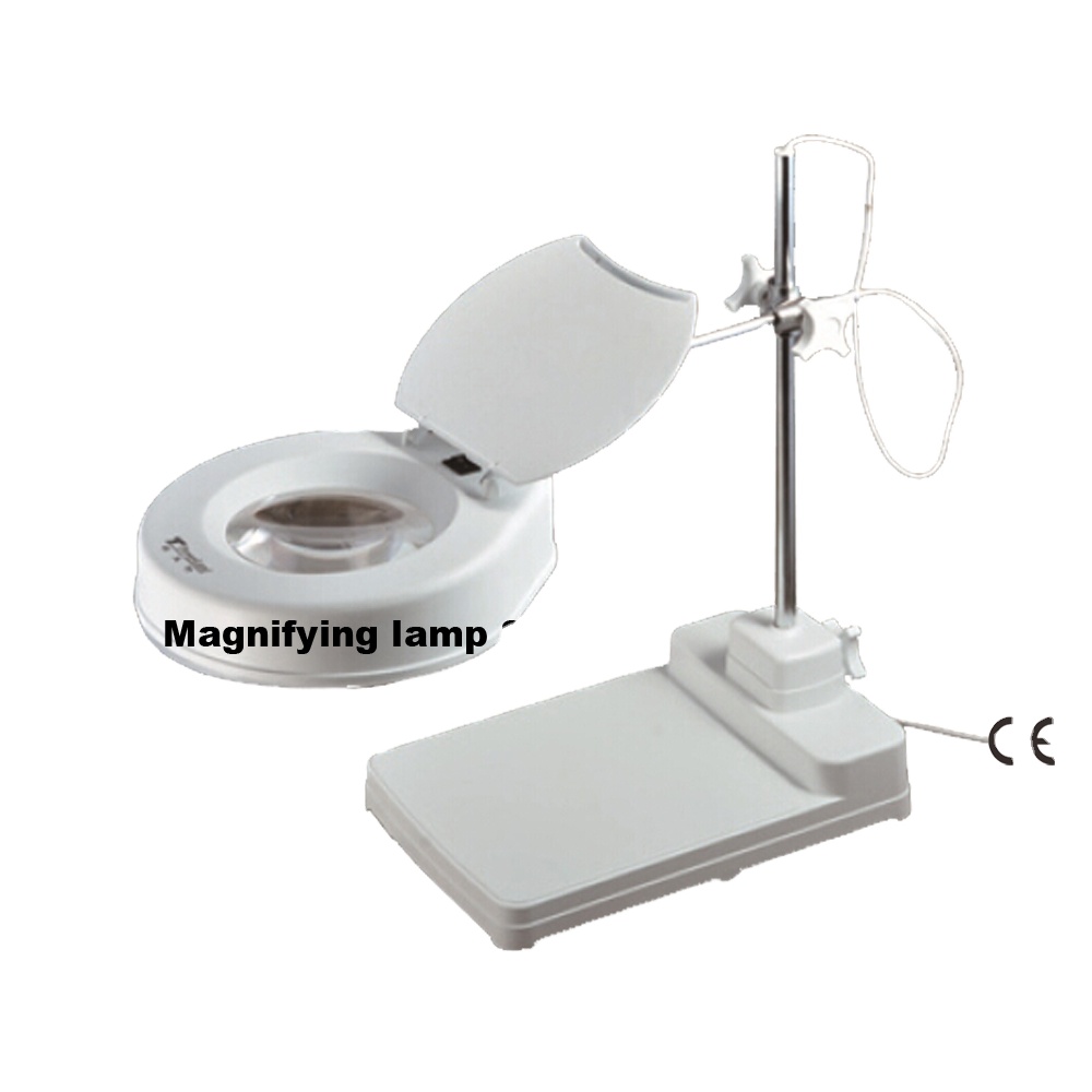 High power LED magnifying glass lamp for reading and PCB maintenance illuminated